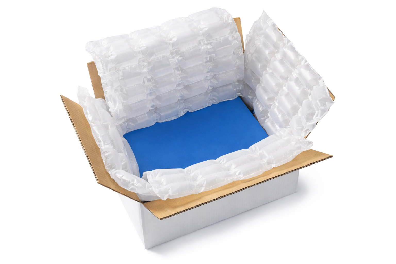 Embalagem com almofada de ar proteção para transporte